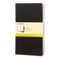 Moleskine Cahier Journals - 8-1/4" x 5", Blank, Black, Pkg of 3